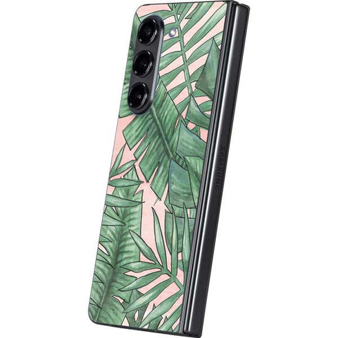 Spring Palm Leaves Galaxy Z Fold5 5G Skin